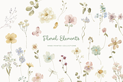 Easter Spring wildflower meadow set, a Decorative Illustration by Grace Noboa Illustrations (Thumbnail 11 of 14)