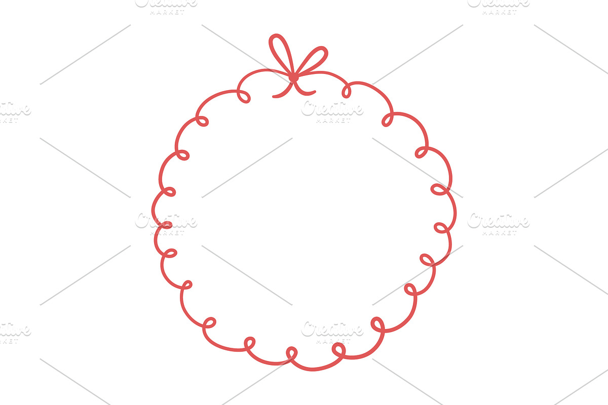 Bow circle coquette frames, an Object Graphic by Elena Pimukova (Photo 7 of 9)