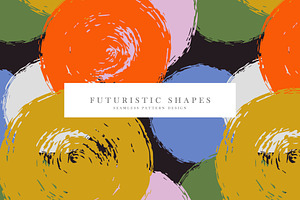 Futuristic Shapes, a Pattern Graphic by Nadezda