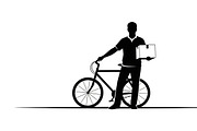 Delivery Driver Silhouette Pack, an Illustration by Amazin_art (Thumbnail 21 of 26)