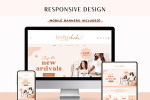 Shopify Theme - Neutral Boho