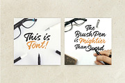 Font Brush - Brush Font, a Script Font by Debut Studio (Thumbnail 2 of 7)