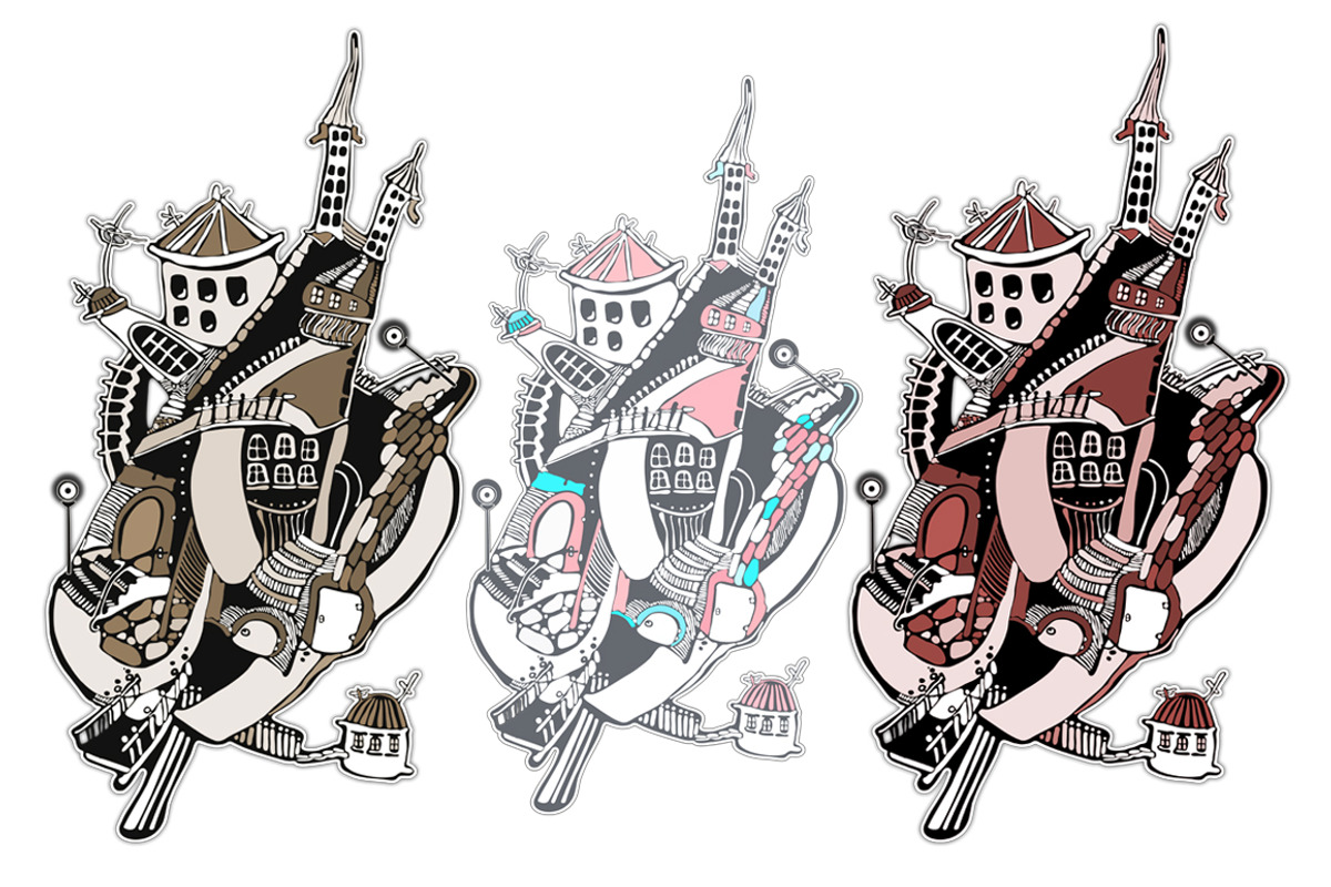 Set of Funny Houses, an Illustration by Anna Art (Photo 7 of 7)