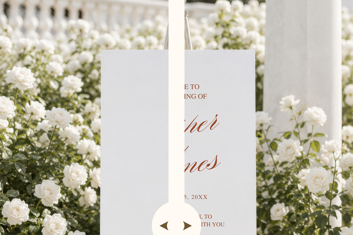 Floral Wedding Welcome Sign Mockup, an Advertising Mockup by Serenefeeling (Photo 5 of 7)