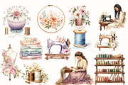 Oh Sew Sweet Sewing Clipart, an Illustration by NadiaTheronArt (Thumbnail 3 of 5)