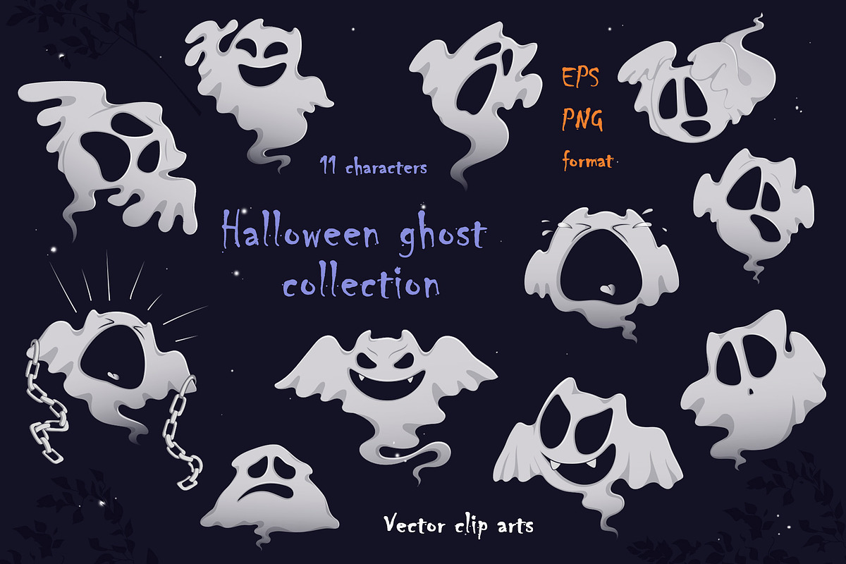 Cute ghosts., an Illustration by Maycat_store (Photo 2 of 8)