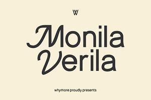 Monila Verila – Elegant Display Font