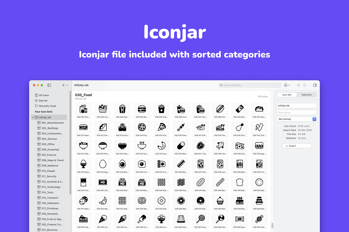 2100+ Infinity Ink icons, a Solid Icon by Icojam store (Photo 5 of 12)