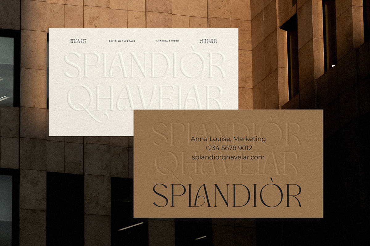Brittish - Modern Luxury Display, a Serif Font by Shakira Studio (Photo 7 of 10)