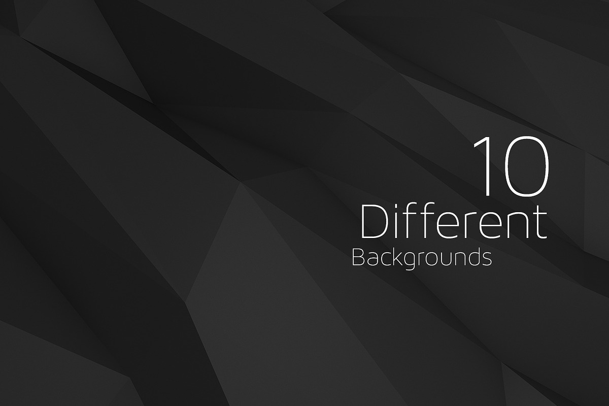 Polygon Dark Backgrounds | v4 preview 3