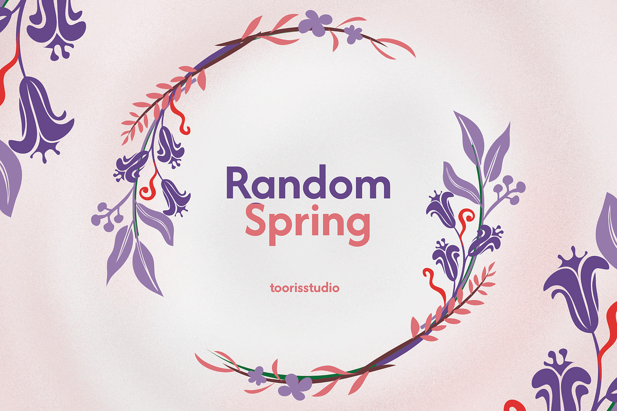Random Spring Floral vol-1, a Decorative Illustration by Tooris (Photo 1 of 11)