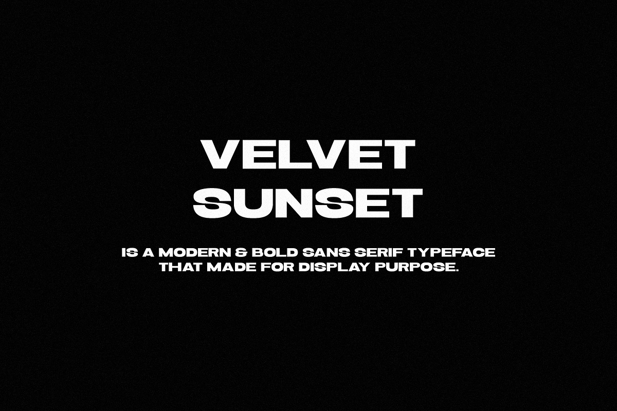 Velvet Sunset - Modern Sans Serif, a Sans Serif Font by Schrifted Type (Photo 3 of 8)