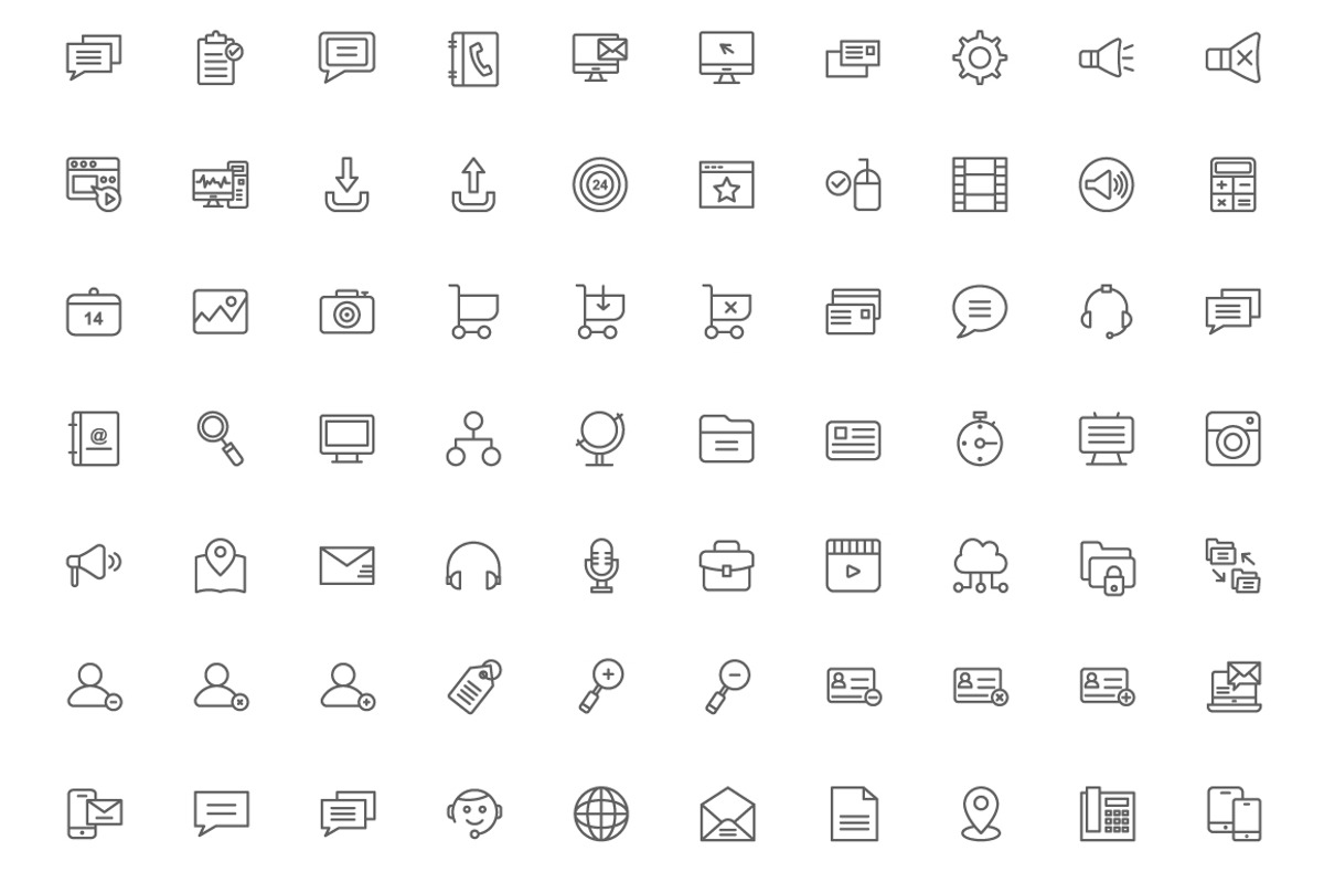 260 Web Design Line Icons, an Outline Icon by Vectors Market (Photo 2 of 4)
