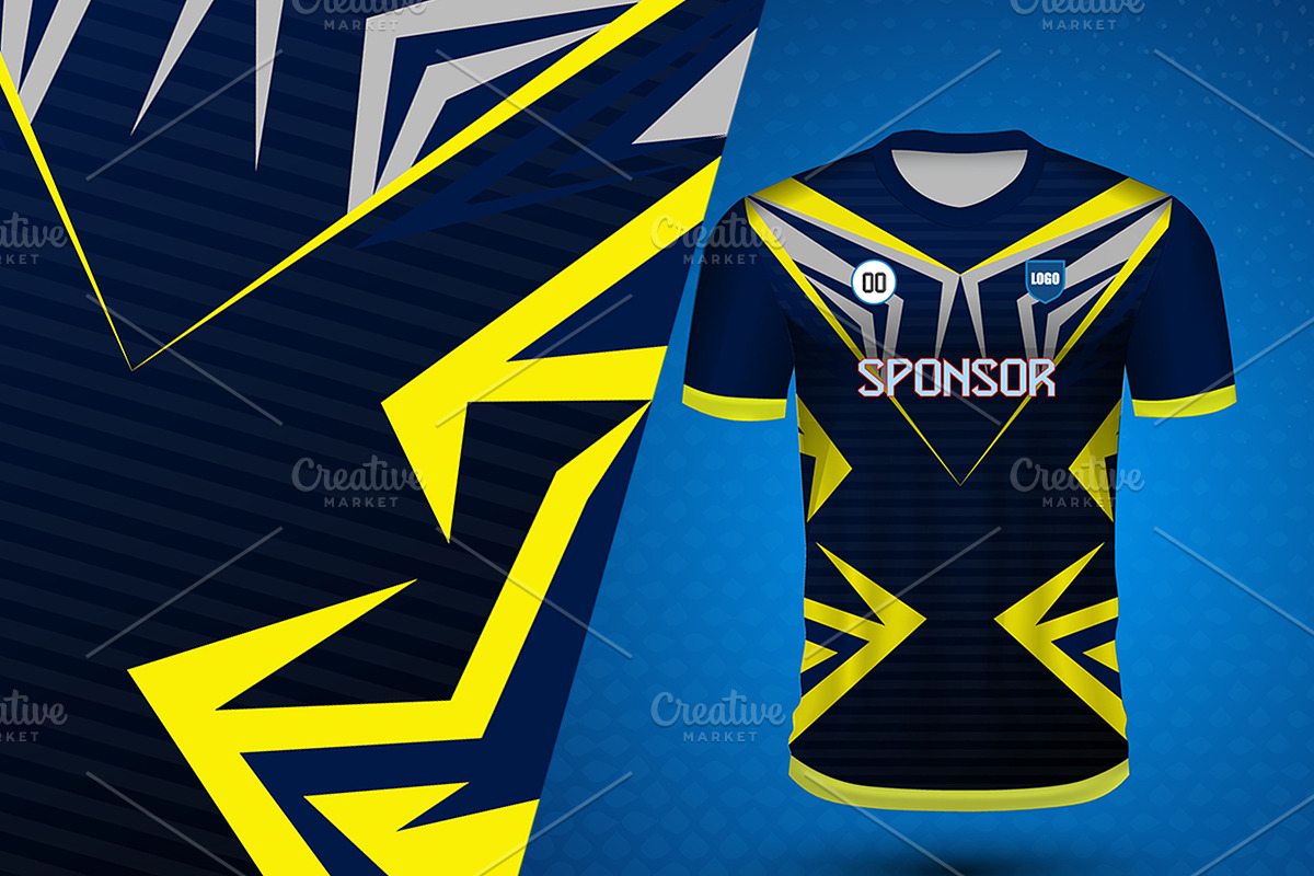 soccer jersey design for sublimation, a Sport Illustration by samsulpassive (Photo 3 of 4)