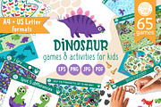 Dinosaur games and activities, an Education Illustration by Lexi Claus (Thumbnail 1 of 15)