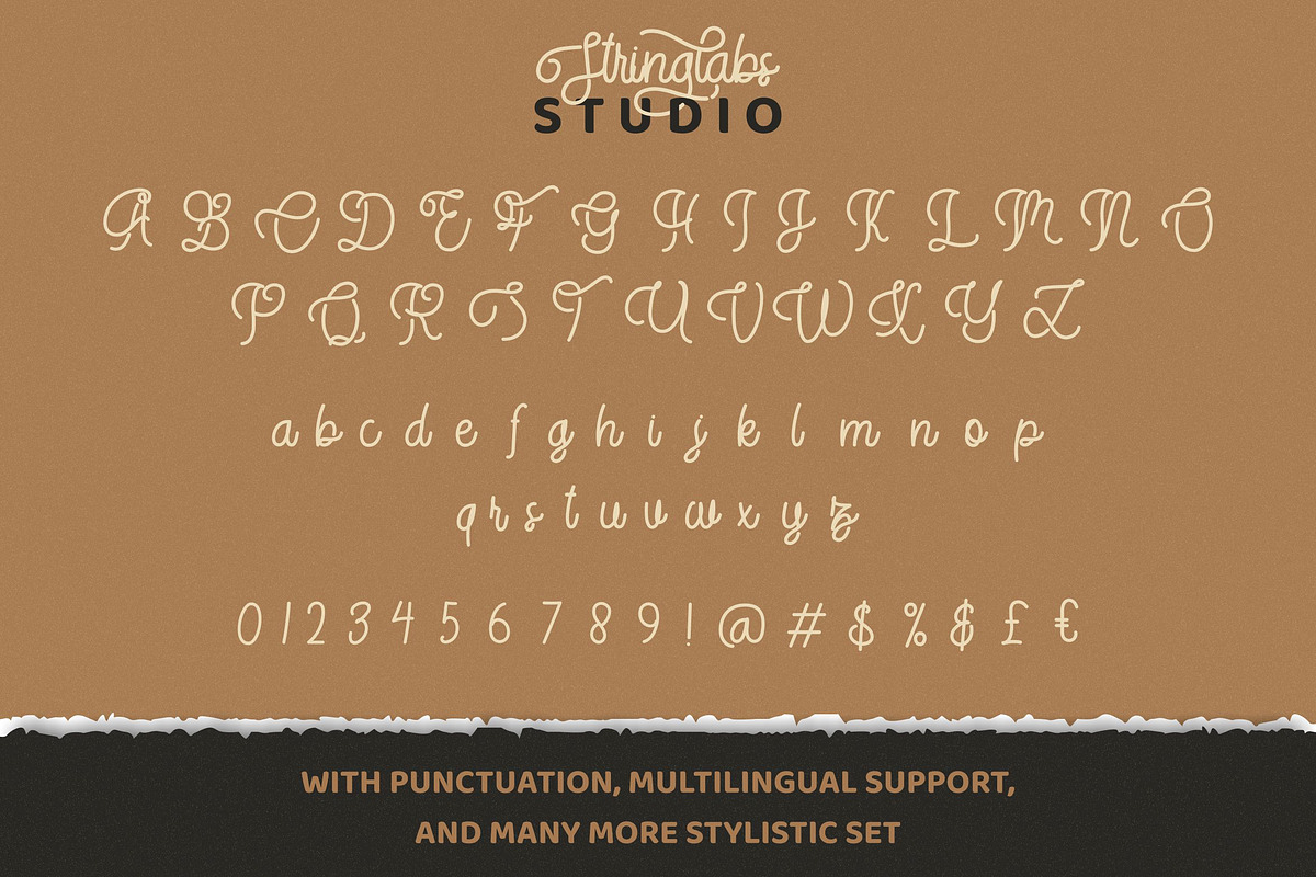StringLabs - Monoline Retro Font, a Script Font by StringLabs (Photo 11 of 11)