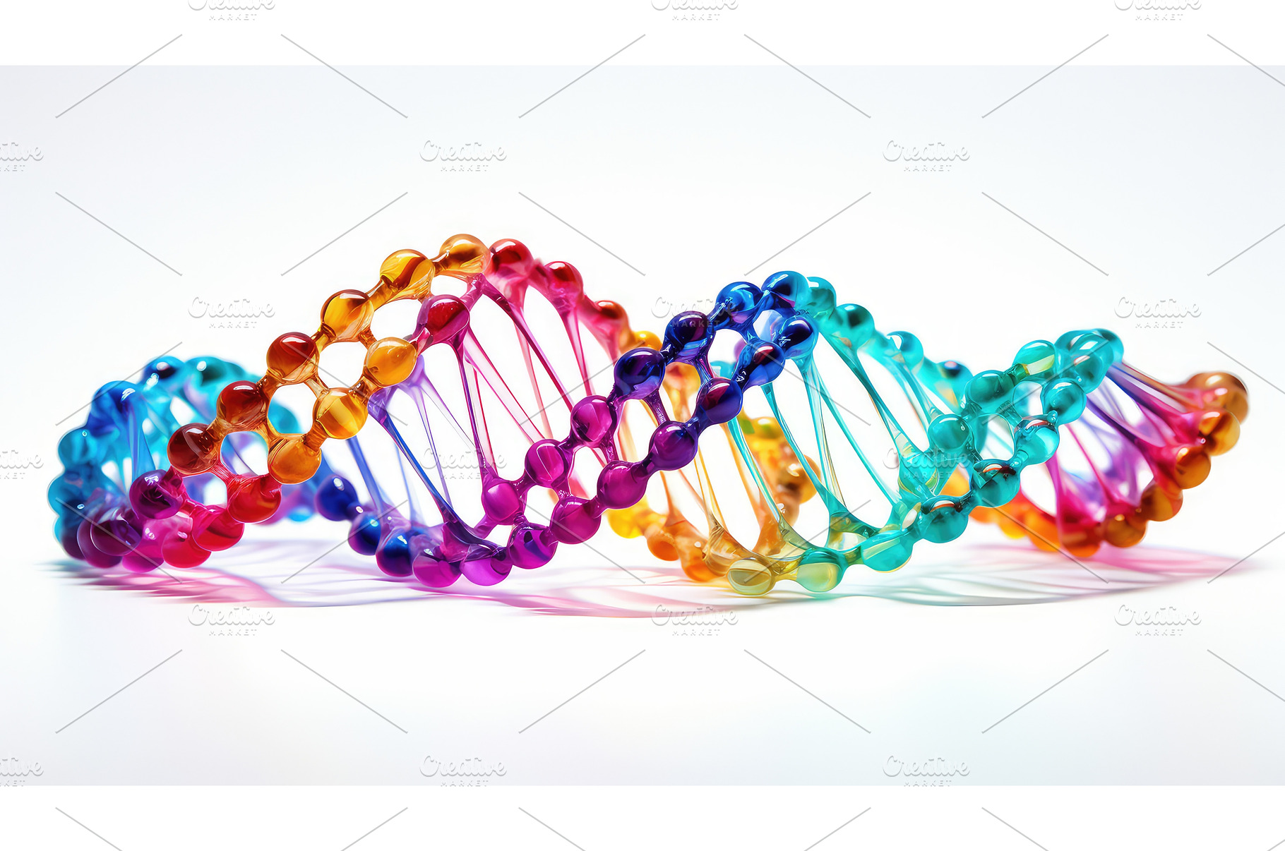genetics dna white background ai, a Technology Photo by pikepicture