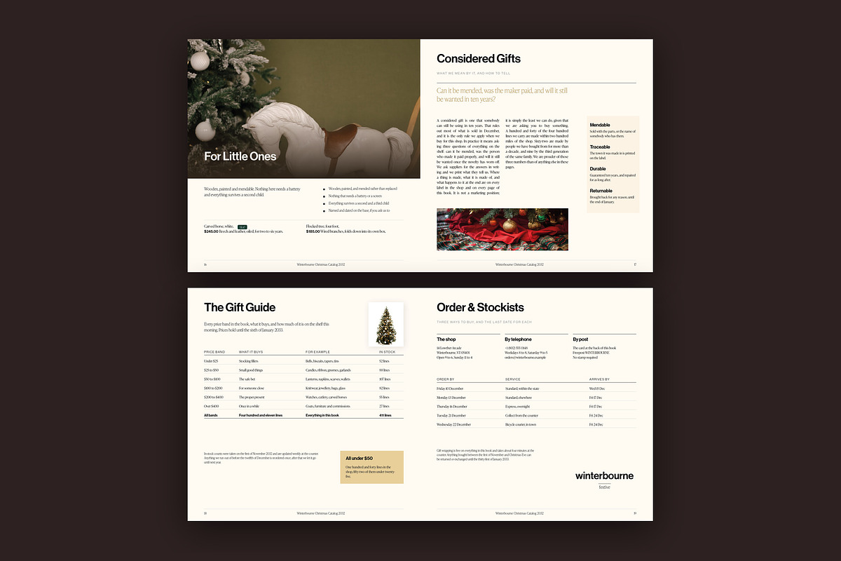 Square Christmas Catalog Template, a Brochure Template by BrandPacks (Photo 6 of 7)