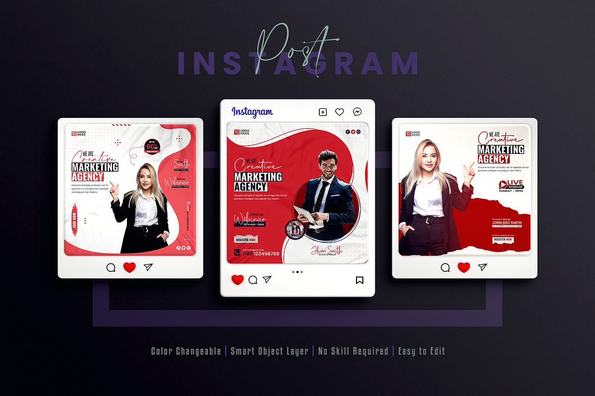 Corporate Social Media Post Bundle, a Social Media Template by Creative_View (Photo 5 of 8)