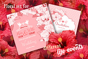Set Designs With Hibiscus, an Illustration by Vector beauty (Thumbnail 1 of 5)