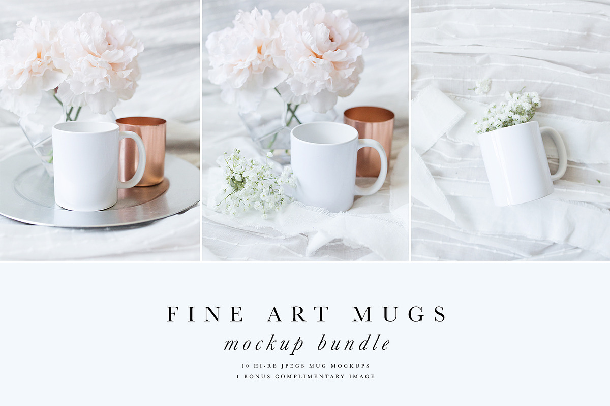 Fine Art Mug Mockup Bundle, a Product Mockup by daintydarling (Photo 1 of 4)