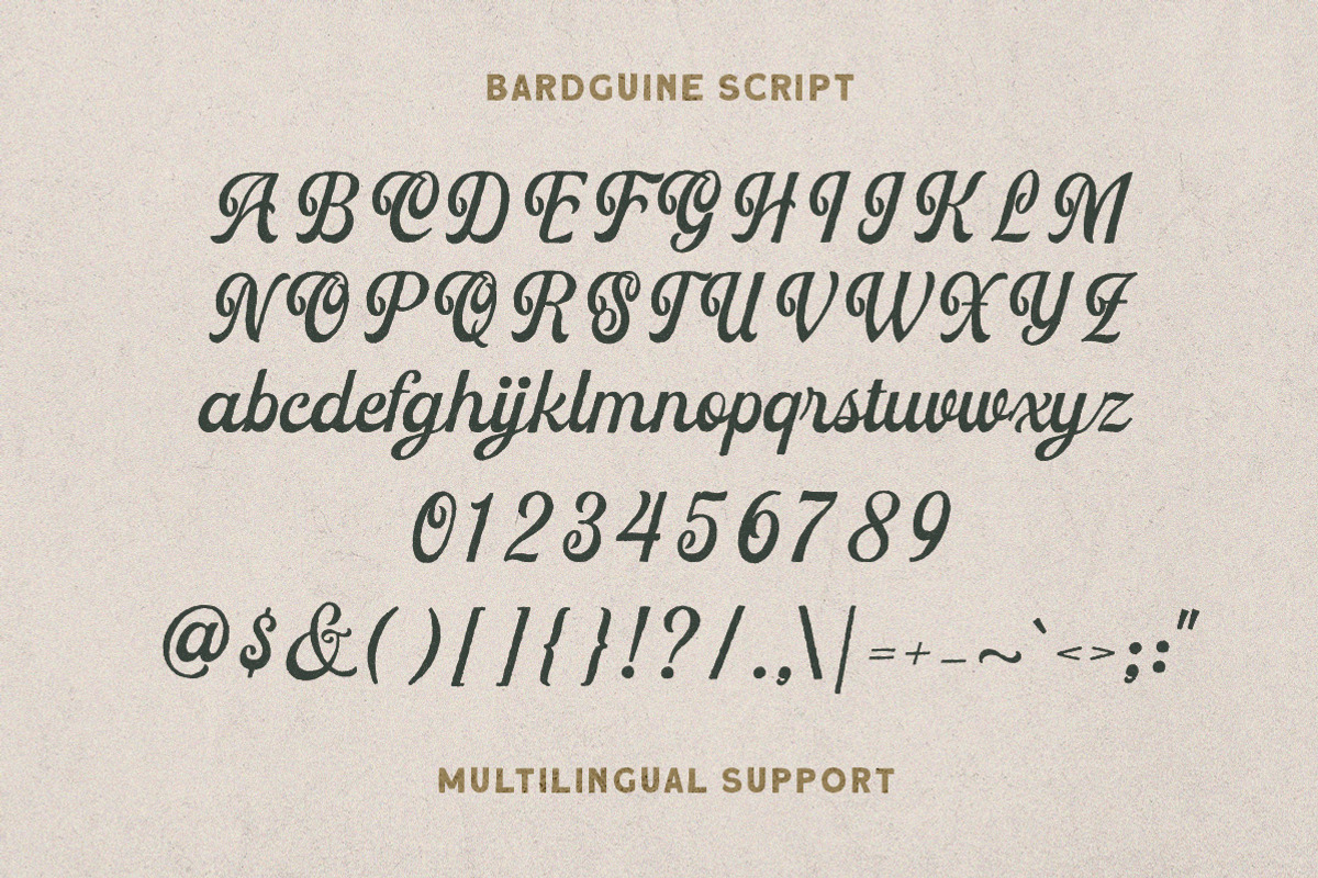 Bardguine Font Duo, a Script Font by Letterhend Studio (Photo 8 of 12)