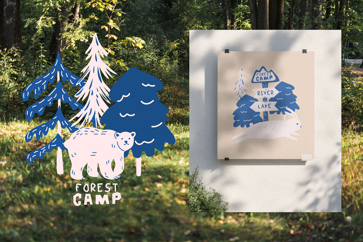 Autumn forest vector bundle, an Animal Illustration by Luamor (Photo 2 of 13)