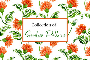Collection of floral patterns, a Pattern Graphic by made by Tanya