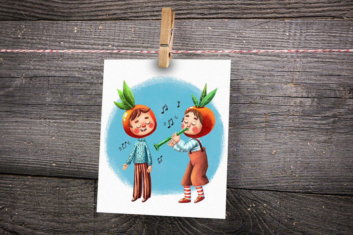 Fruit Babies - Clipart Set, an Education Illustration by Mashamashastu (Photo 8 of 11)