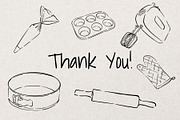 Baking Time| Whimsical Sketch Bundle, a Food Illustration by Artalia (Thumbnail 6 of 6)