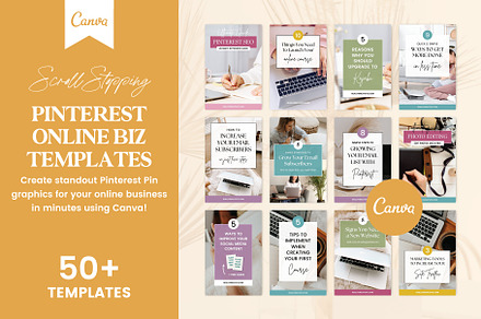 Pinterest Blogger Templates Canva