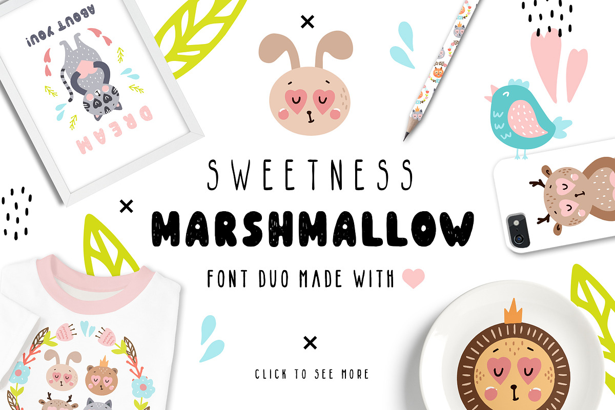 Sweetness Marshmallow - Font Duo