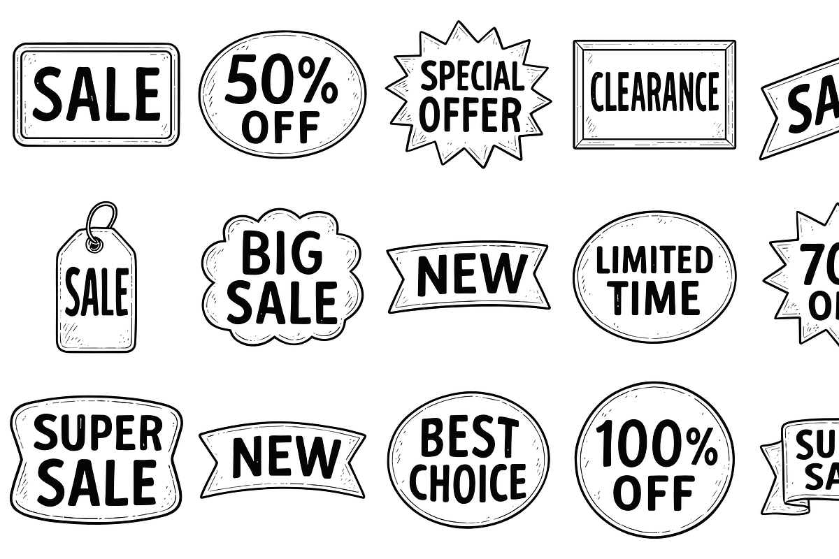 Sale Badge Collection, an Object Graphic by nikagraphic (Photo 3 of 3)