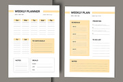 Weekly Planner Template, a Stationery Template by MightyDesign (Thumbnail 3 of 6)