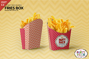 Fries Box Packaging Mockup, a Cups & Container Mockup by INCDesign (Thumbnail 1 of 6)