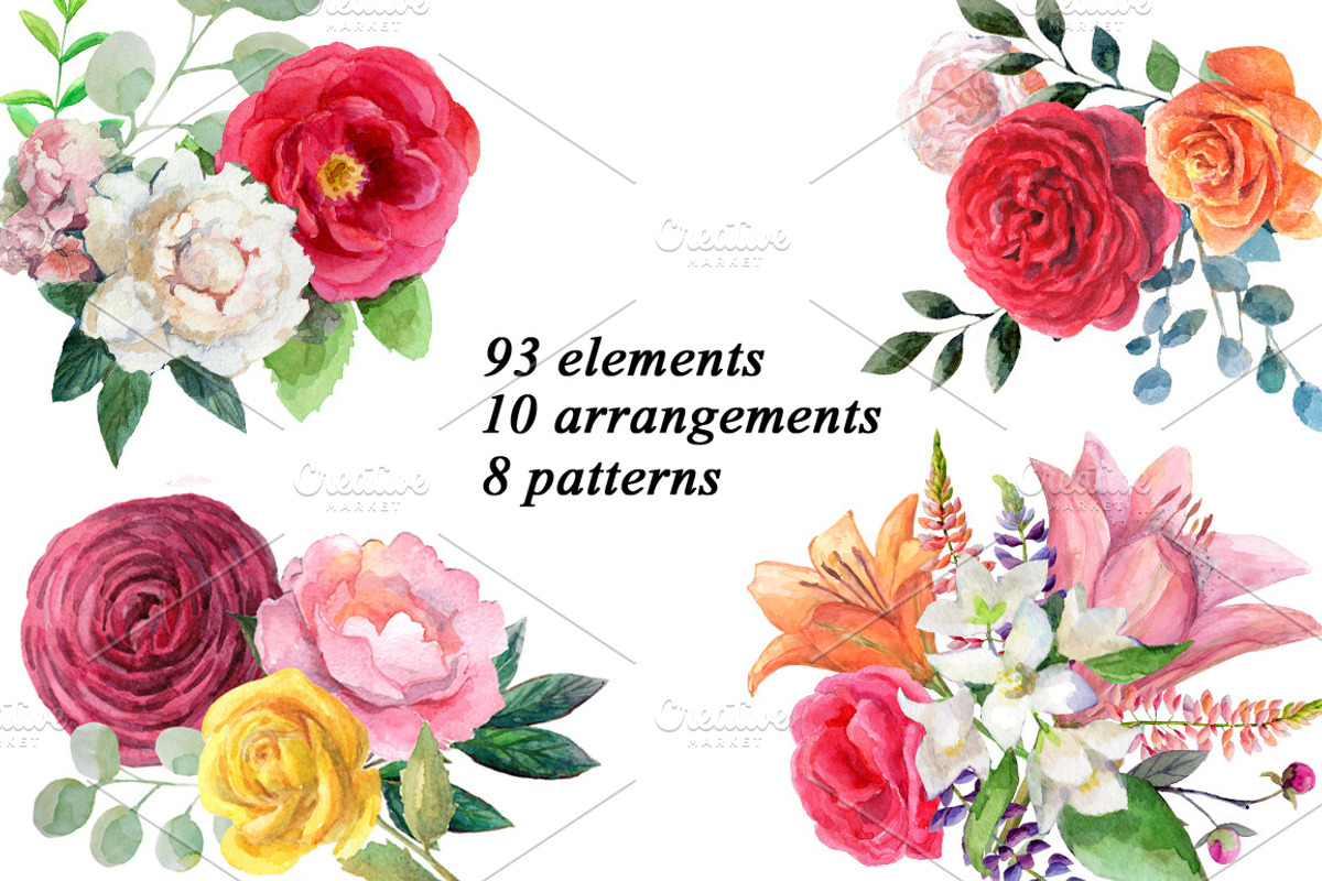 Watercolor flowers,birds., an Illustration by yulia.sukhanova (Photo 2 of 8)