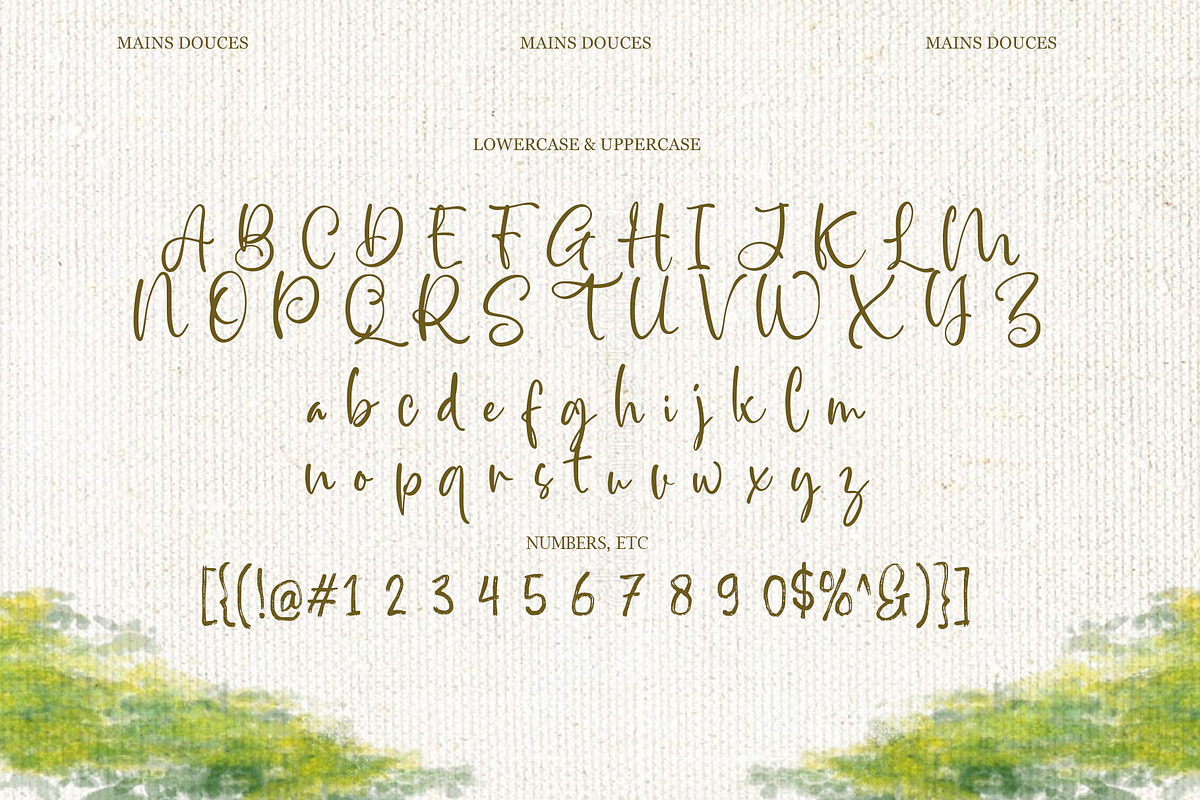 Mains Douces - Handwritten Script, a Script Font by Inviline.co (Photo 3 of 10)