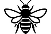 Bee Silhouette Bundle, a Background Graphic by Creativeshirt (Thumbnail 14 of 18)