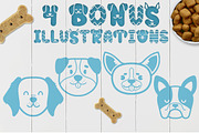 Best Friend - Dog font and clipart, a Font by arausidp (Thumbnail 5 of 10)