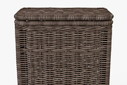 Wicker Laundry Hamper 08 Brown, an Object 3D Model by Markelos (Thumbnail 3 of 10)