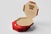 Pizza Box Mockup, a Packaging Mockup by Budogol Studio (Thumbnail 4 of 4)