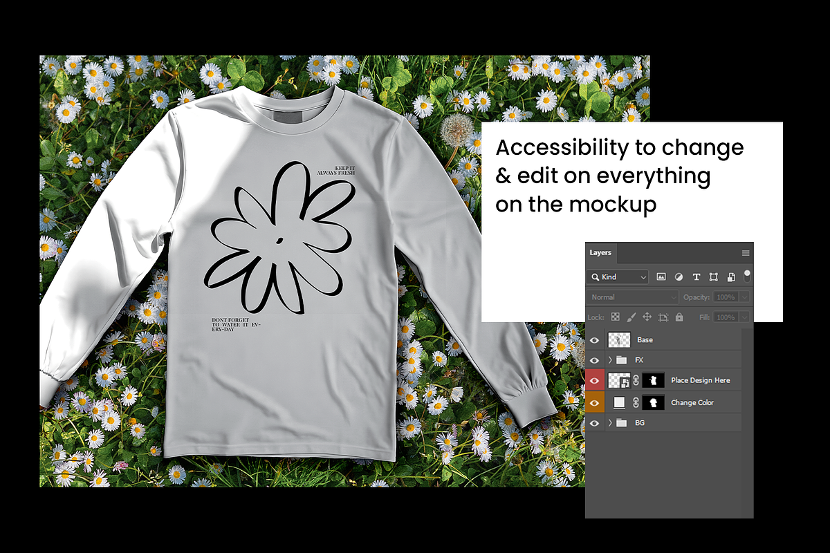 Hanna Shirt Mockup (5+ PSD), a Shirt Mockup by Mocktopia (Photo 9 of 10)