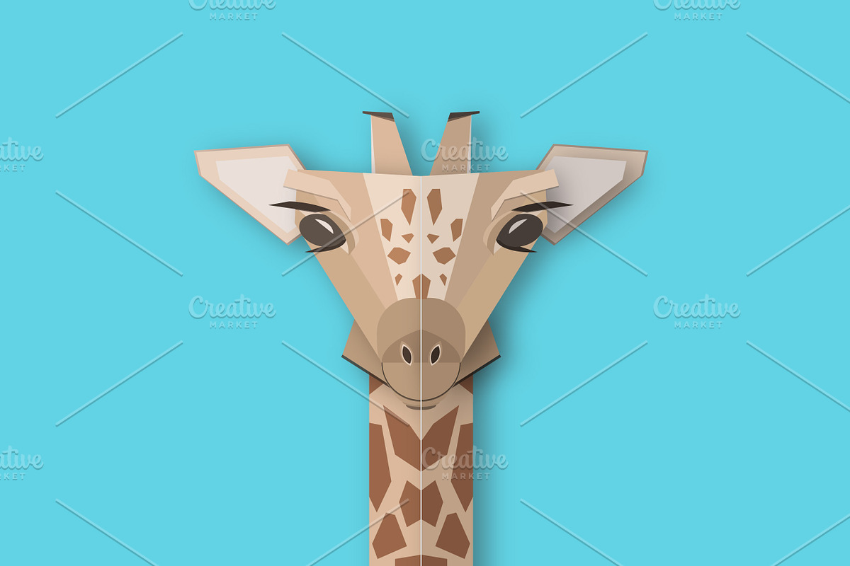 Giraffe Vector Graphic, an Object Graphic by katyapolo (Photo 1 of 2)