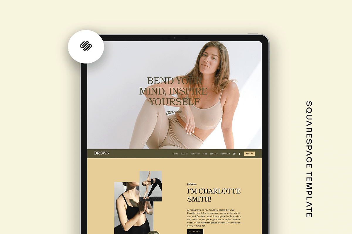 Wellness Squarespace 7.1 Template, a Websites & App Template by Kseniia_Design (Photo 4 of 11)