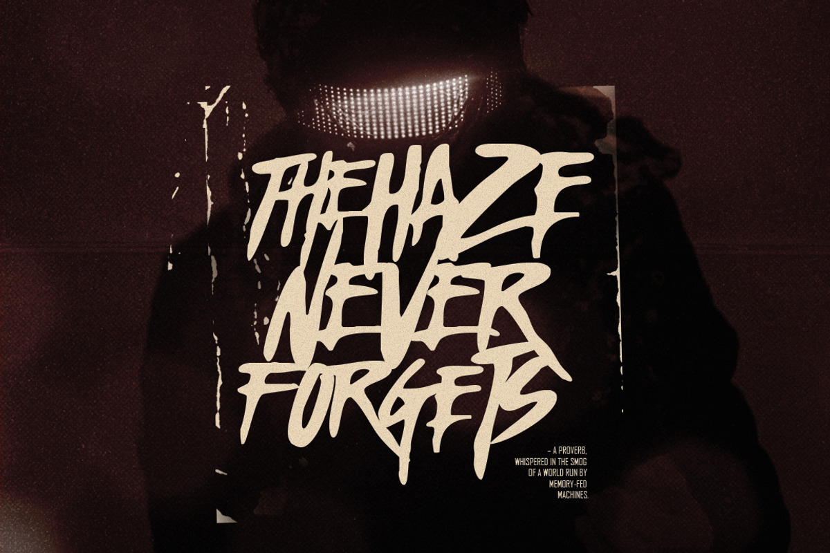 Haze New - Thriller Font, a Font by The Branded Quotes (Photo 8 of 8)