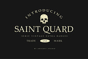 Saint Quard - Extra Logo, a Serif Font by Anxiety Studio (Thumbnail 1 of 7)