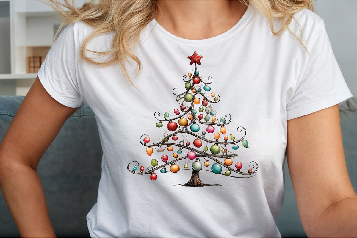 Christmas Tree With Lights PNG, an Illustration by Sublimation Artist (Photo 5 of 9)