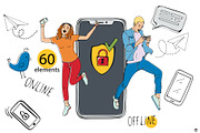 Social media, an Object Illustration by Olillia (Thumbnail 2 of 8)