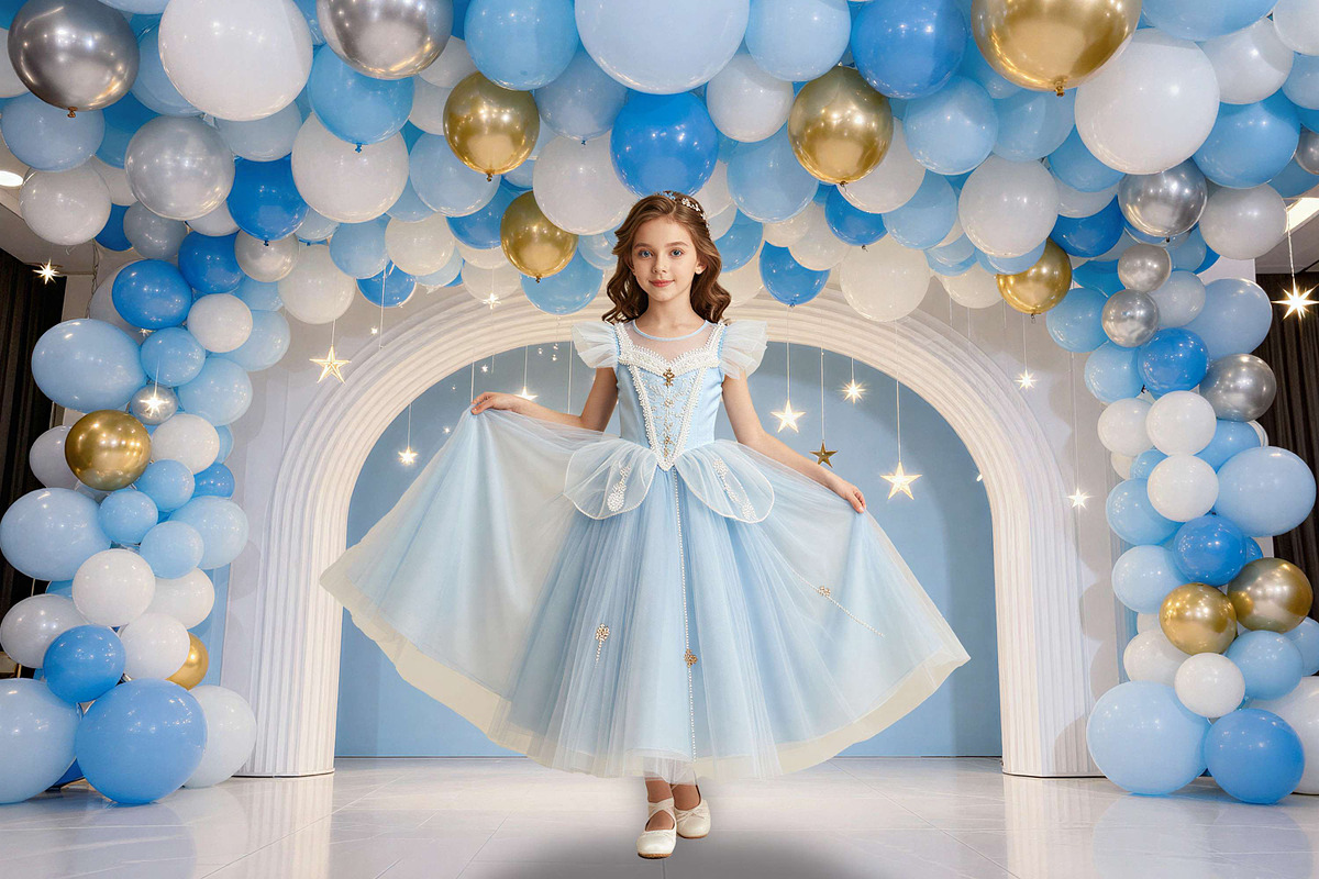 Blue Birthday Balloon Backdrops, a Background Graphic by 3Motional (Photo 16 of 20)