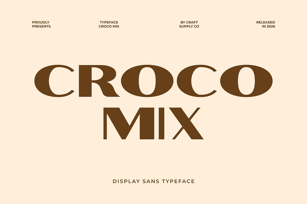 Croco Mix, a Sans Serif Font by Craft Supply Co. (Photo 1 of 8)
